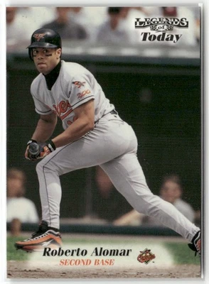 1998 FLEER S.I. THEN & NOW LEGENDS OF TODAY ROBERTO ALOMAR BALTIMORE ORIOLES #55 - Image 1 of 3