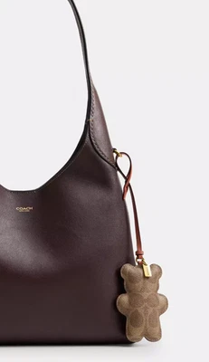 Оригинальный Coach Sig с покрытием холст и перчаточная дубленая кожа пухлая сумка подвеска CCX44 - Изображение 1 из 4