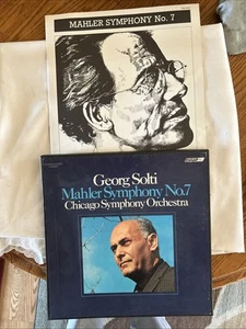 Chicago Symphony Orchestra Georg Solti ‎– Mahler Symphony No.7 1978 Record Set - Picture 1 of 12