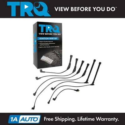 Juego de cables de bujía TRQ para camioneta Nissan D21 1990-1995 Pathfinder 95 1990-1994 Foto 1 de 4