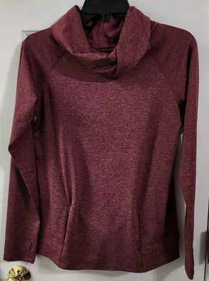 LULULEMON Make a Move Capucha Cuello Pullover Sudadera Brezo Rojo Uva Talla 6 (?) Foto 1 de 4