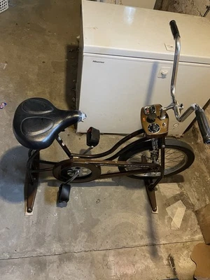 Temporizador tensor velocímetro ouro cobre vintage luxo Schwinn Exercise Bike - Imagem 1 de 4