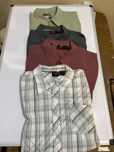 (Lot 4) Tony Hawk Plaid Skater Button Up Shirt Short Sleeve Mens XXL Multicolor - Picture 1 of 11