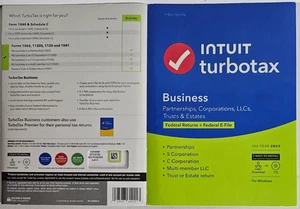 TurboTax Business 2023 Federal E-File Partnerships, Corporations Code & Disc NEU - Bild 1 von 2