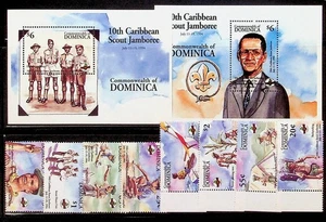 DOMINICA Sc 1702-14 NH SET+2S/S OF 1994 - SCOUTS - (ZN25) - Picture 1 of 1