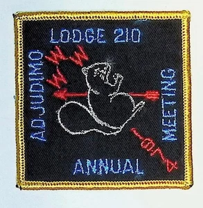 Adjudimo Lodge 210 Chief Cornstalk WV 1974 Annual Meeting Patch YEL Bdr (CB540) - Picture 1 of 2