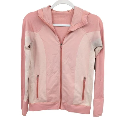 Chaqueta Lululemon Ebb to Train Rosa Con Capucha Cremallera Completa Talla 6 Athleisure Informal Foto 1 de 4