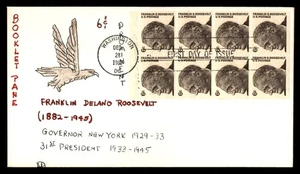 Mayfairstamps US FDC 1967 Ulrich FDR Booklet Pane First day Cover aau_16531 - Picture 1 of 2