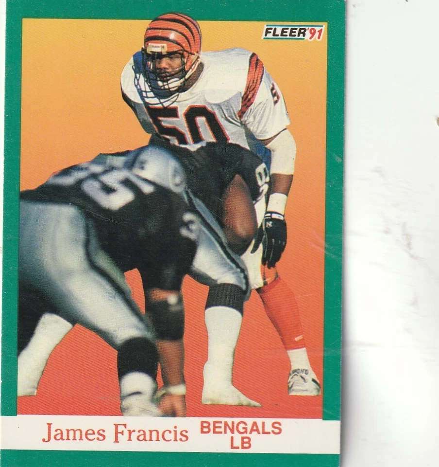 FREE SHIPPING-MINT-1991 Fleer #20 James Francis BENGALS - Image 1 of 1