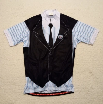 Men's WOLFBIKE short sleeve 3/4 zip cycling jersey suit style size Small - NICE - Image 1 of 4