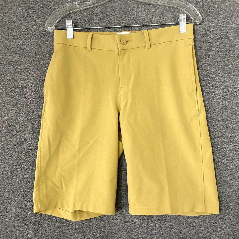 Pantalones cortos de verano Nike Dri-Fit para mujer talla grande beige/amarillo 10" cintura elástica Foto 1 de 4