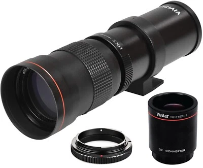 420-1600mm Telephoto Zoom Lens for Canon EOS EF Mount Digital SLR Cameras - Image 1 of 4