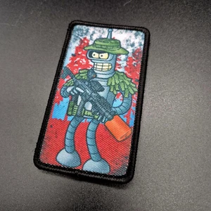 Aufnäher Morale Patch Abzeichen Futurama Bender Bundeswehr Klett Flausch - Bild 1 von 2