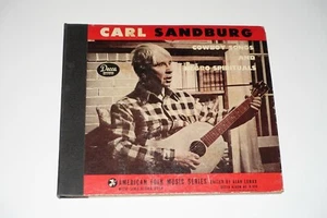 CARL SANDBURG - COWBOY SONGS AND NEGRO SPIRITUALS - 1946 LP - DECCA Album A-356 - Picture 1 of 6