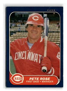 1986 Fleer #191 Pete Rose Cincinnati Reds 202479 - Picture 1 of 2