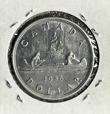 1936 Canada Silver Dollar $1 KEY DATE – KM 31 George V