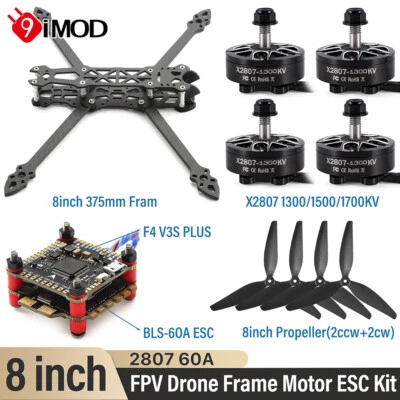 375mm 8"Wheelbase Carbon Fiber Frame Brushless Motor Propeller for FPV Drone - Image 1 of 4