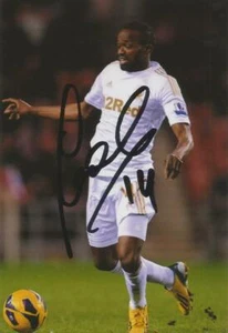 SWANSEA: ROLAND LAMAH SIGNED 6x4 ACTION PHOTO+COA - Picture 1 of 1