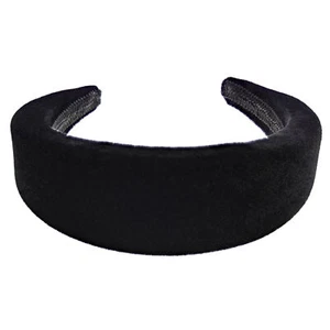Zac's Alter Ego 50mm Very Wide Smooth Velvet Padded Retro Vintage Aliceband - Picture 1 of 24