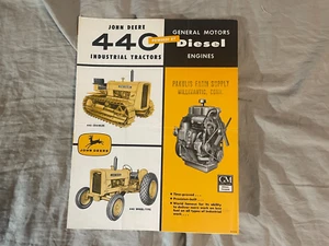 Vintage 1950's John Deere 400 Industrial Tractors GM Diesel Brochure Spec Sheet - Picture 1 of 3