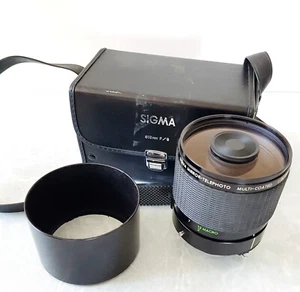 SIGMA Mirror-Telephoto 600mm F/8 Lens. Nikon F Mount + Sigma Leather Bag + Hood - Picture 1 of 11