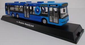 Bus miniature SCANIA OMNIBUS BLEU FRANCAIS- Cararama - 1/50