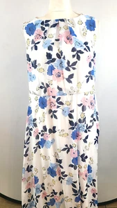 NY COLLECTION Women Maxi Dress 0X Floral Short Sleeve - Imagen 1 de 6