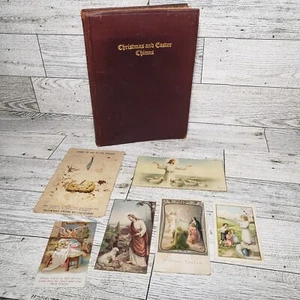 Antique Rare Book Christmas and Easter Chimes James C Byrne 1916 w/Prayer Cards - Picture 1 of 24