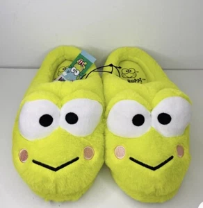 Sanrio Hello Kitty Keroppi Slippers House Shoes Plush 9/10 Women NEW - Picture 1 of 7