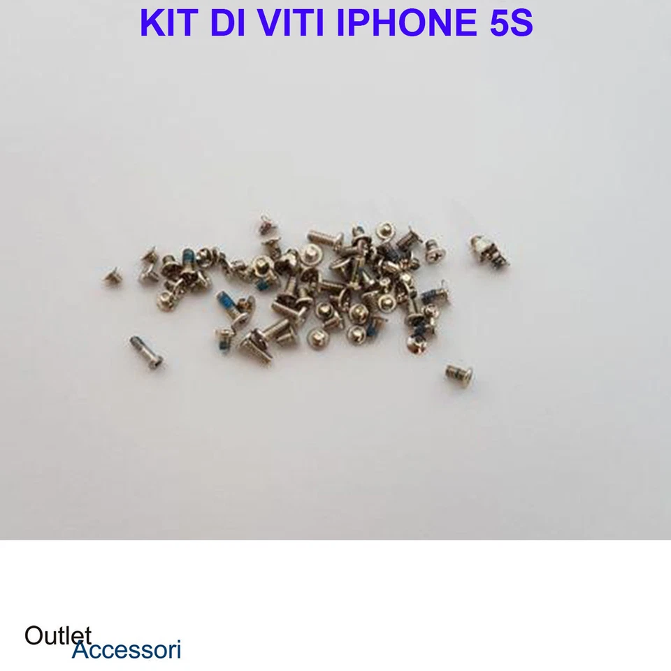 Set Kit Viti Vite per Apple Iphone 5S Scocca Scheda Madre Logica Interne Screws - Immagine 1 di 1
