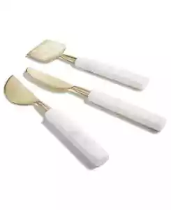 Hotel Collection Marble Cheese Knives, Set of 3 NEW - Picture 1 of 1