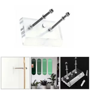 Skateboard Wandhalterung Longboard Halter Snowboard Haken Universal Transparent - Bild 1 von 11