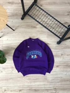Vintage 90s NBA Charlotte Hornets Pro Player Crewneck Sweatshirt USA - Picture 1 of 5