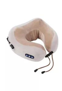 Neck Massager Pillow Home Travel Memory Foam Cushion with Vibration relief uk - Picture 1 of 9