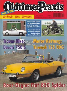 Oldtimer Praxis - 07/1995 - Triumph 125 BDG, Ducati 750 S, Fiat 850 Spider - Bild 1 von 1