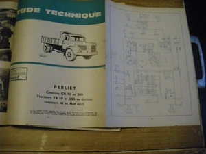REVUE TECHNIQUE DIESEL BERLIET GR 10 et 200 - TR 10 et 200 et dérivés - Imagen 1 de 2