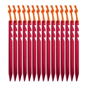 7075 Aluminium Zeltpfähle 15 Stück - Ultraleichte Tri-Beam Zeltheringe mit Reflektor - Bild 1 von 5