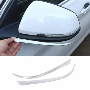 Fit For BMW X1 F48 2016-2019 ABS Chrome Rear View Mirror Anti-Scratch Strip 2PCS - Picture 1 of 8