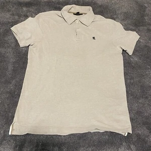 Vintage Express Poloshirt Herren M Beige Kurzarm Kragen Baumwolle Retro EUC - Bild 1 von 8