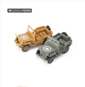  2 Stück Smallsize 1/48 WWII USA Jeep Willys MB Fahrzeug Amerika Plastikbausatz Modell - Bild 1 von 6