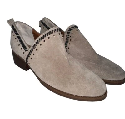 Botas para mujer Anthropologie Latigo Dallis color topo 8 costuras de cuero Foto 1 de 4