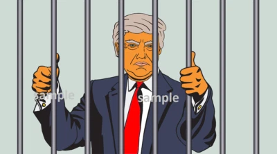 DONALD TRUMP JAIL PRISON REFRIGERATOR MAGNET GAG MAN CAVE GIFT PRESIDENT FUNNY