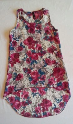 Full Tilt Women's Floral Sheer Blouse Sz M - Image 1 of 3