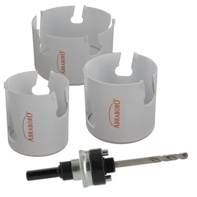 ABRABORO Top Hartmetall Lochsäge 16-125mm SBS Universal multi HM Dosenbohrer Bohrkrone