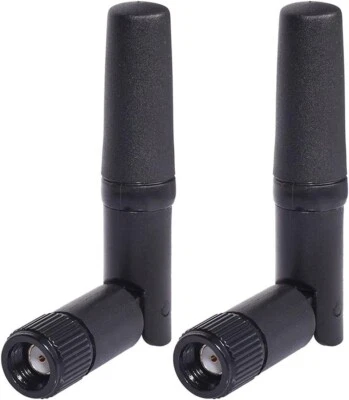 2 Pack Small WiFi Antenna Dual Band RP-SMA Male for WiFi Router Wireless Camera - Image 1 of 4