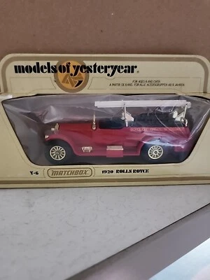 Matchbox Models of Yesteryear 1920 Rolls-Royce Fire Engine Lesney England Red  - Image 1 of 4