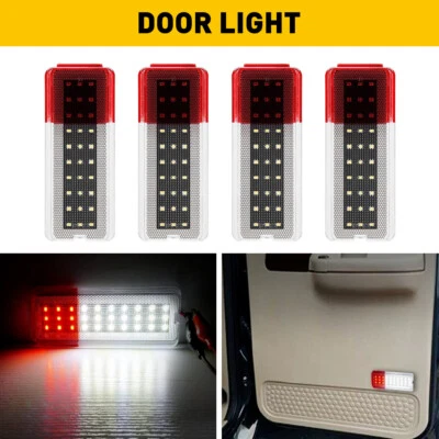 4 X Interior Door Panel Light Reflector For 99-07 Ford Super Duty F250 F350 F450 - Image 1 of 4