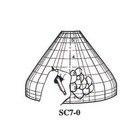 HL Worden SC7 Stained Glass Tiffany Lamp Form Mold, Patterns For SC-7 Designs