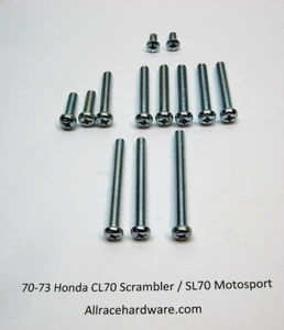 Kit de tornillos Phillips cubierta lateral derecha e izquierda del motor Honda CL70 SL70 nuevo 70-73 - Imagen 1 de 1