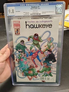 HAWKEYE #1 CGC 9.8 - EE. UU. 1ª EDICIÓN - VARIANTE 50 de Spider-Man Páginas Blancas Raras - Imagen 1 de 3